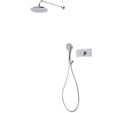 Tavistock Axiom Dual Function Push Button Valve with Shower Head and Shower Handset