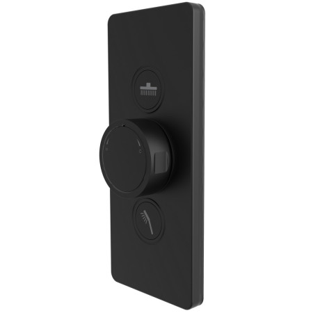 Tavistock Axiom Push Button Dual Function Black Shower Valve
