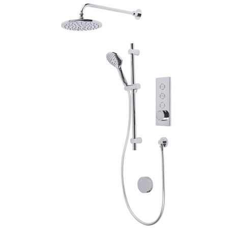 Tavistock Axiom Triple Function Push Button Valve with Handset and Riser Rail Kit