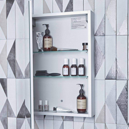 BA44AL Tavistock Balance Aluminium Single Door Cabinet Internal View
