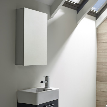 BA44AL Tavistock Balance Aluminium Single Door Cabinet Lifestyle