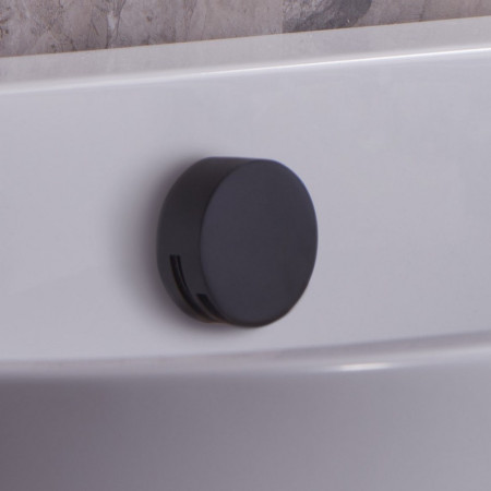 SVACS23 Tavistock Black Round Overflow Bath Filler Lifestyle