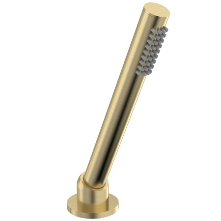 Tavistock Brushed Brass Round Bath Deck Mounted Shower Handset Kit