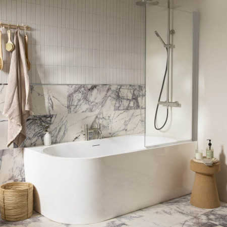 DC17035 Tavistock Cadence 1700 x 820mm Right Hand Corner Bath Bathroom Setting