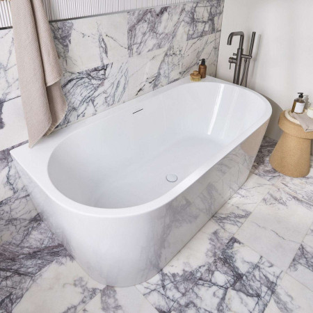 DC17036 Tavistock Cadence 1700mm Double Ended Back to Wall Bath Lifestyle