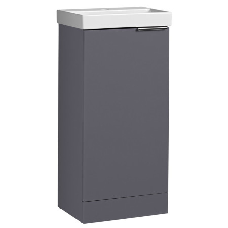 Tavistock Cadence 400mm Cloakroom Unit in Storm Grey with Basin