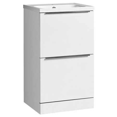 Tavistock Cadence 500mm Floor Mounted Unit in Gloss White with Basin