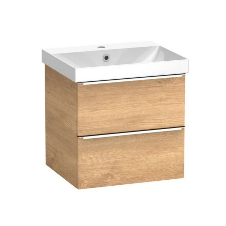 Tavistock Cadence 500mm Wall Hung Vanity Unit and Basin in Danish Oak