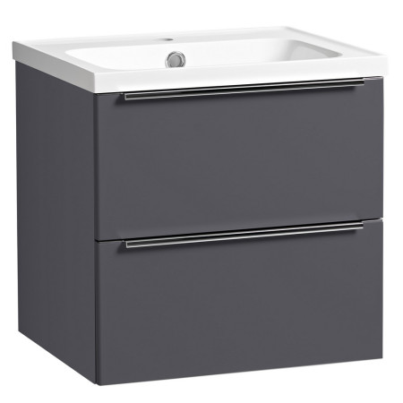 Tavistock Cadence 500mm Wall Mounted Unit in Storm Grey with Basin