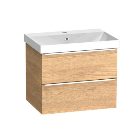 Tavistock Cadence 600mm Wall Hung Vanity Unit and Basin in Danish Oak