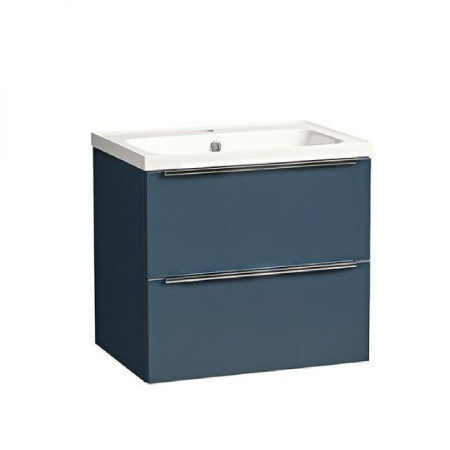 CA600W.OB/CA600IS Tavistock Cadence 600mm Wall Mounted Unit in Oxford Blue with Basin