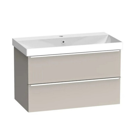 Tavistock Cadence 800mm Wall Hung Vanity Unit and Basin in Matt Flax