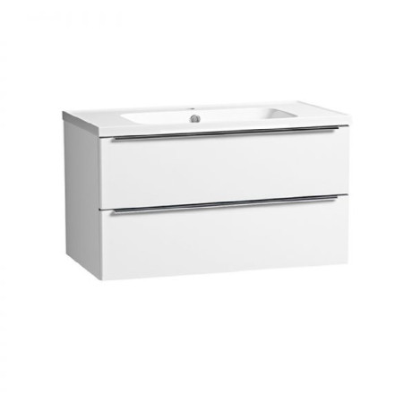 CA800W.W/CA800IS Tavistock Cadence 800mm Wall Mounted Unit in Gloss White with Basin (1)