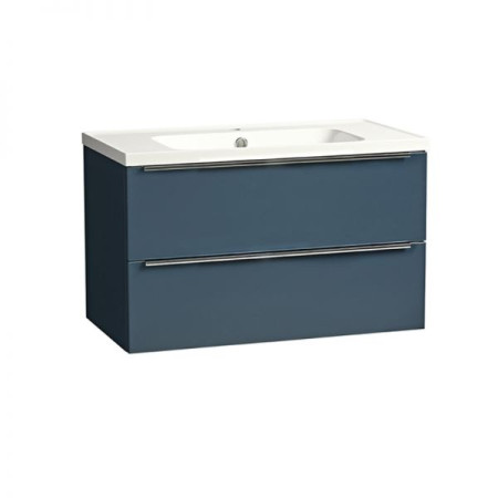 CA800W.OB/CA800IS Tavistock Cadence 800mm Wall Mounted Unit in Oxford Blue with Basin (1)