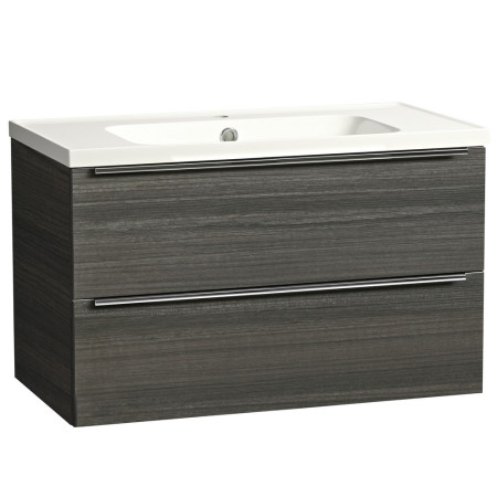 Tavistock Cadence 800mm Wall Mounted Unit in Tundra Wood with Basin