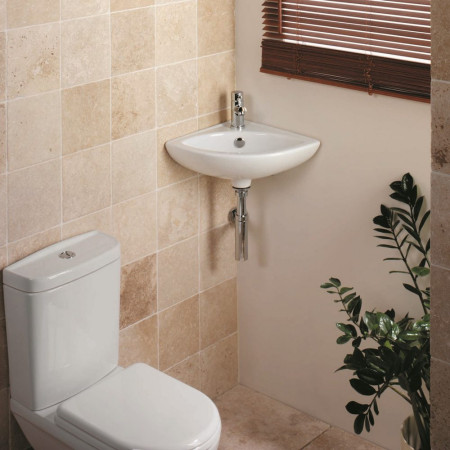TRAP6 Tavistock Chrome Bottle Trap Bathroom Setting