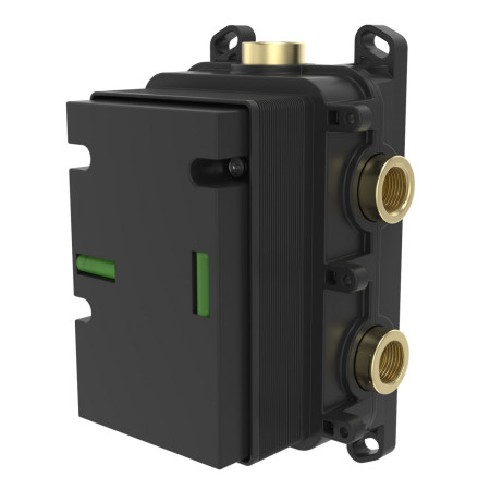 SVTRIMKIT04/SVBOX Tavistock Cohort Brushed Brass Concealed Shower Valve UniBox Shower Valve