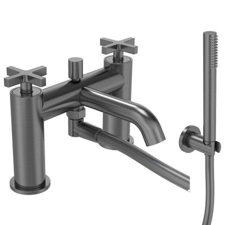 Tavistock Cohort Cross Gunmetal Bath Shower Mixer