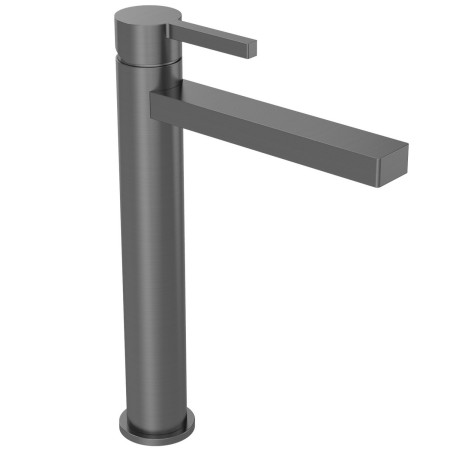 Tavistock Cohort Cross Gunmetal Tall Basin Mixer with Waste