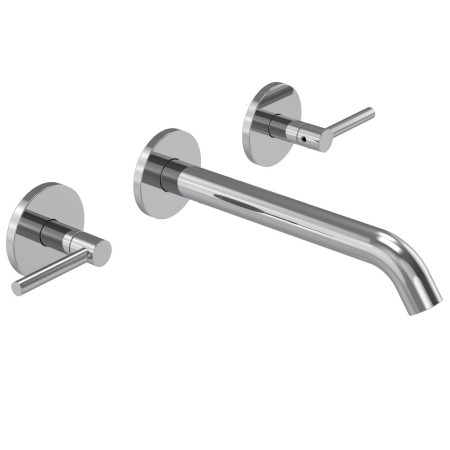 Tavistock Cohort Lever Chrome Wall Mounted Basin Mixer