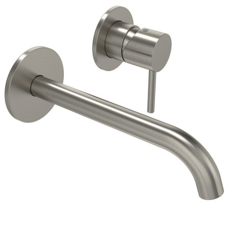 Tavistock Cohort Lever Stainless Steel Wall Mounted Basin Mixer