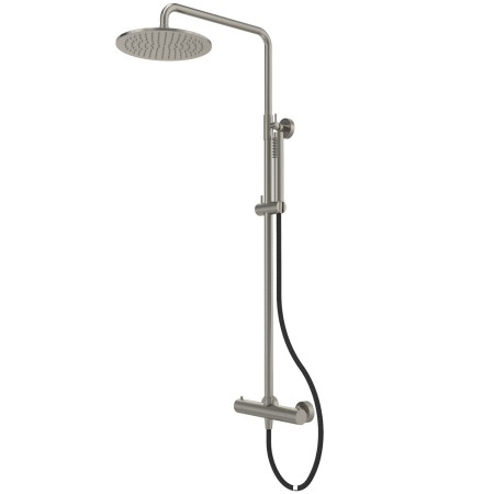 Tavistock Cohort Thermostatic Exposed Stainless Steel Bar Shower with Riser Kit
