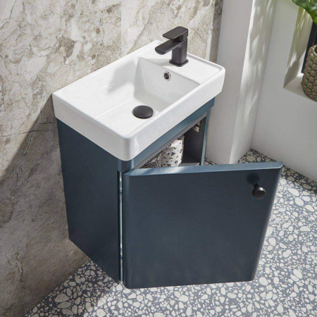 CM450WOB Tavistock Compass 450mm Wall Hung Cloakroom Unit in Oxford Blue (2)