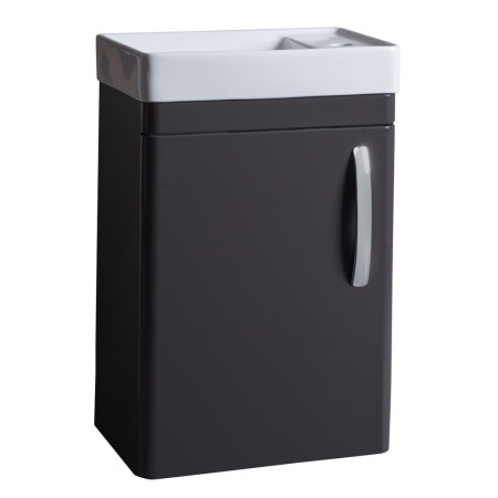 Tavistock Compass 450mm Wall Hung Cloakroom Vanity Unit in Gloss Clay