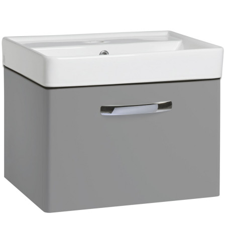 Tavistock Compass 500mm Wall Hung Unit Gloss Light Grey & Basin