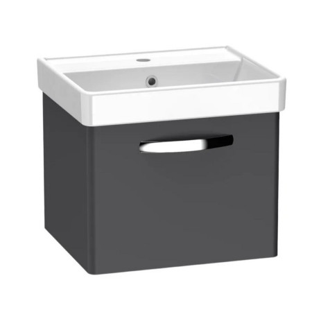 Tavistock Compass 500mm Wall Hung Vanity Unit in Storm Grey