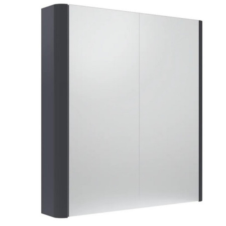 Tavistock Compass 600mm Double Door Storm Grey Bathroom Cabinet