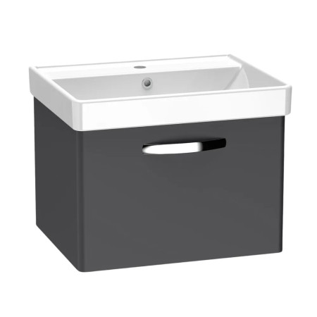 Tavistock Compass 600mm Wall Hung Vanity Unit in Storm Grey