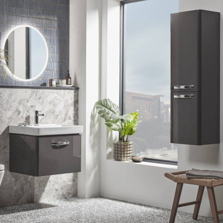 CM600WC Tavistock Compass 600mm Wall Mounted Unit & Basin Gloss Clay (3)
