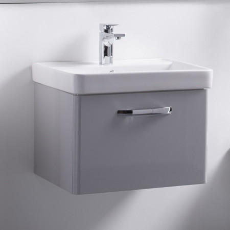 CM600WG Tavistock Compass 600mm Wall Mounted Unit & Basin Gloss Light Grey (4)