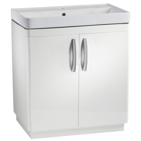 Tavistock Compass 800mm Gloss White Freestanding Unit with Ceramic Basin