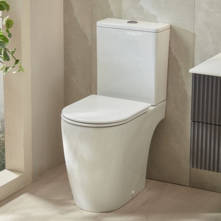 Tavistock Compass Round Open Back Close Coupled WC with Seat Lifestyle