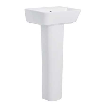 Tavistock Compass Square 420mm Basin and Pedestal