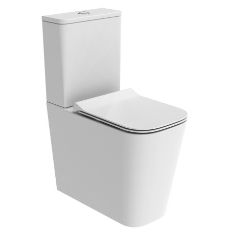Tavistock Compass Square Fully Enclosed Comfort Height Close Coupled WC and Seat