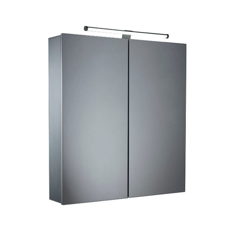 CO60AL Tavistock Conduct Double Mirror Door Aluminium Cabinet (1)