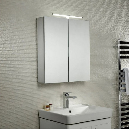 CO60AL Tavistock Conduct Double Mirror Door Aluminium Cabinet (2)
