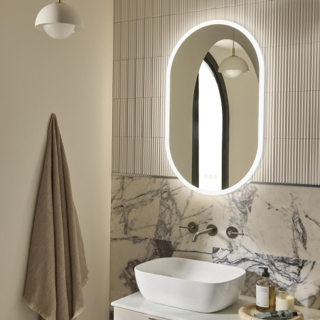 CMM50P Tavistock Cosmos 500 x 800mm Pill Illuminated Mirror Lifestyle