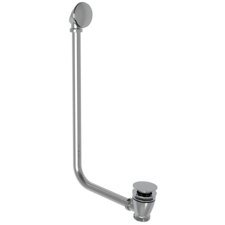 Tavistock Exposed Chrome Bath Overflow Kit with Click Waste