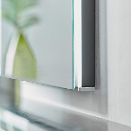 FCC060U Tavistock Facade 600mm Double Door Illuminated Mirrored Cabinet Side Lighting