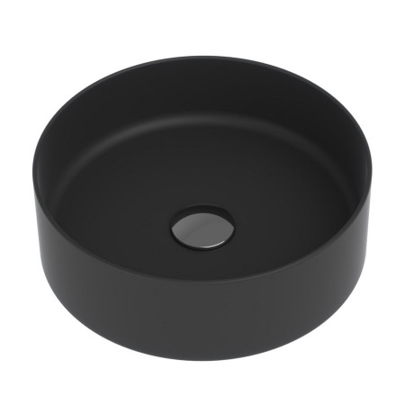 Tavistock Fen Round Black Countertop Basin