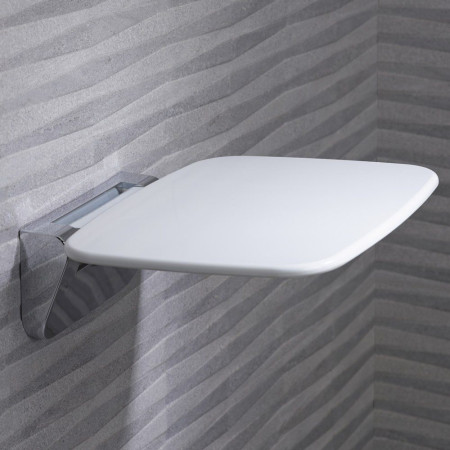 8020 Tavistock Foldable White Shower Seat (2)