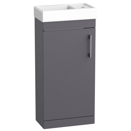 Tavistock Kew 400mm Matt Storm Grey Cloakroom Vanity Unit and Basin