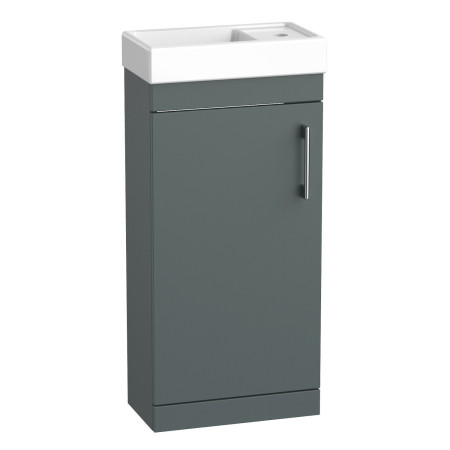 Tavistock Kew 400mm Matt Viridian Green Cloakroom Vanity Unit and Basin