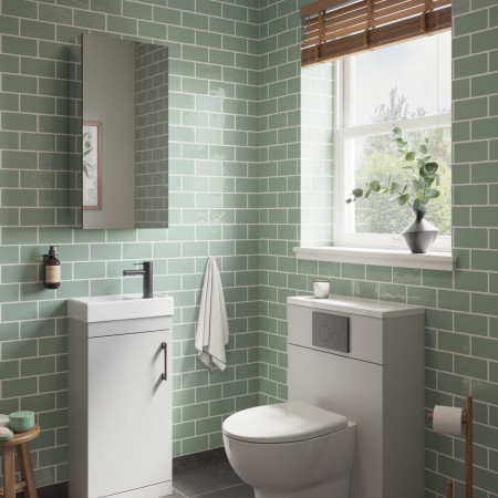 KWC4080 Tavistock Kew 400mm Single Door Non Illuminated Bathroom Cabinet Lifestyle