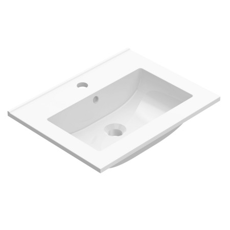 KW5W1VRG Tavistock Kew 500mm Matt Viridian Green Wall Hung Vanity Unit and Basin Ceramic Basin Cut Out