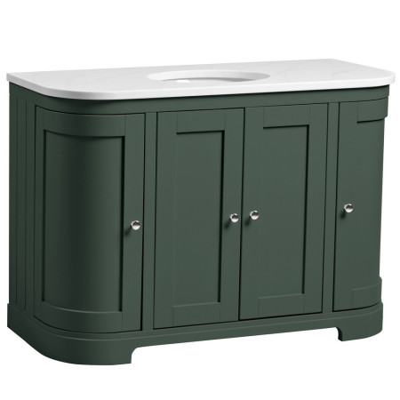 Tavistock Lansdown 1200mm Sherwood Green Underslung Curved Vanity Unit